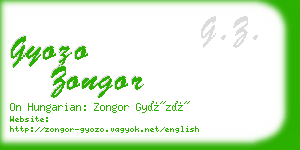 gyozo zongor business card